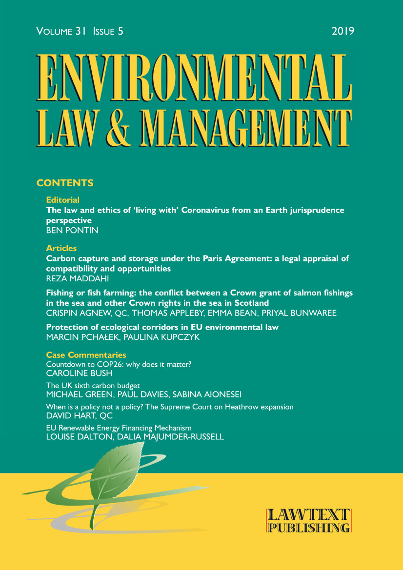 research topics for environmental law